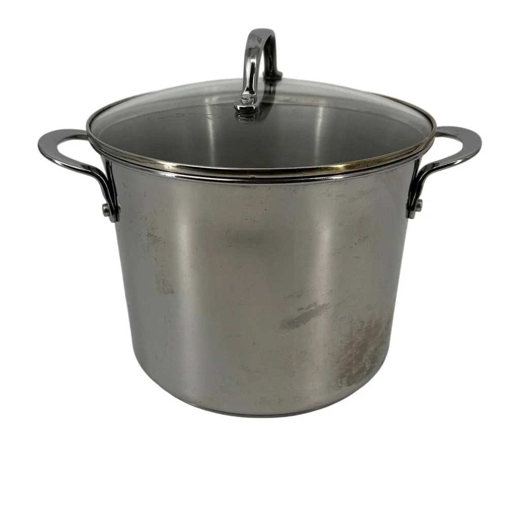 Farberware Millennium 8 Quart Stainless Steel Stockpot‎ with Glass Lid QQ18T